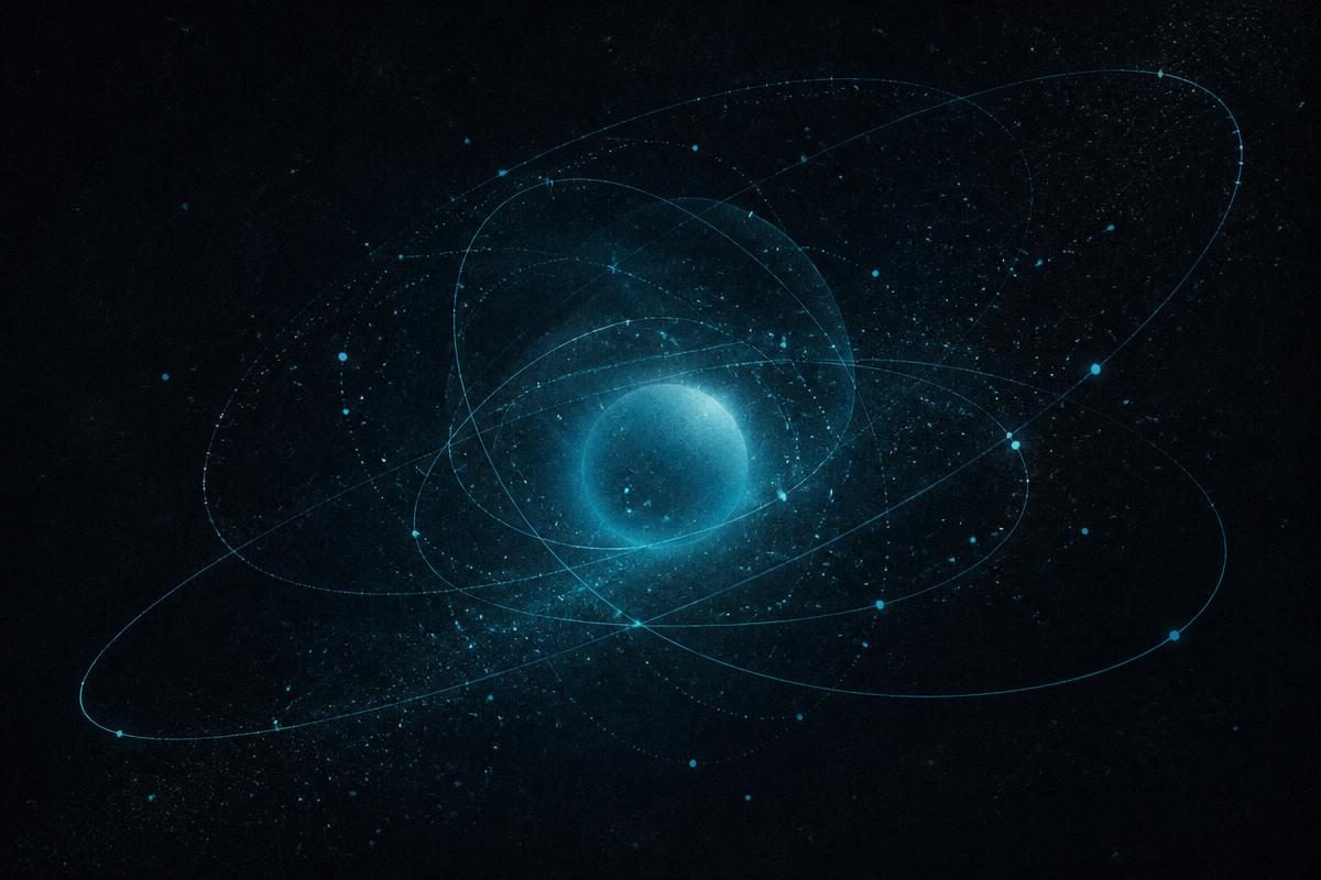 Planeta otoczona siatką orbit — mapa pojęć sztucznej inteligencji